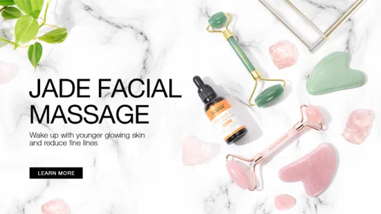 Wholesale Neutriherbs Skin Tightening White Jade Roller Gua Sha Set Facial Massage
