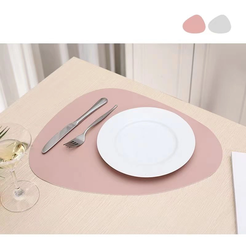 Faux Leather Placemats Set, PU Dining Table Mats, Wipeable Easy to Clean Stain Resistant Heat Resistant Waterproof Place Mats Household Items