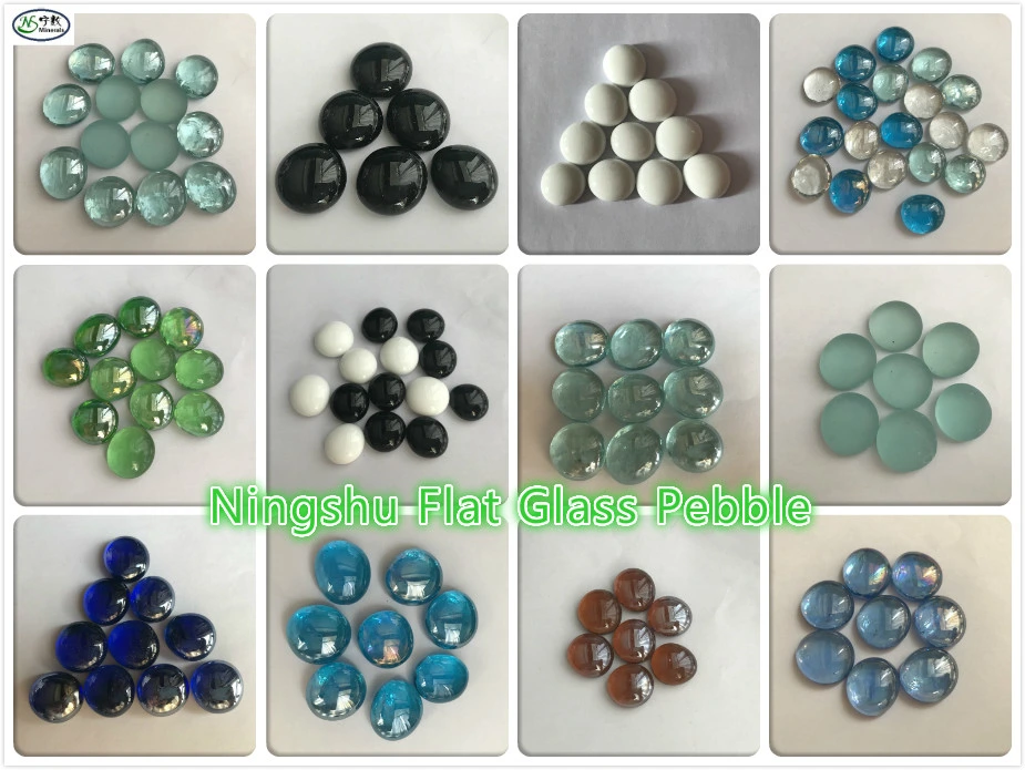 Mosaic Tiles Fire Shades (opaque and transparent) Round Glass Gems Pebbles Nuggets 17-20mm