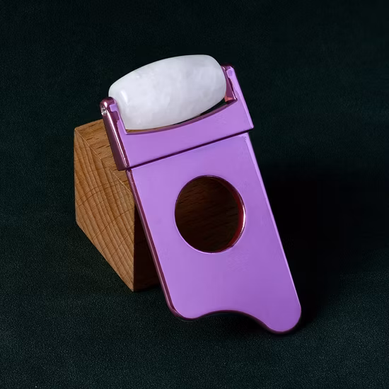 Noise Free Massager Roller Rose Quartz Beauty Massager Facial Jade Roller