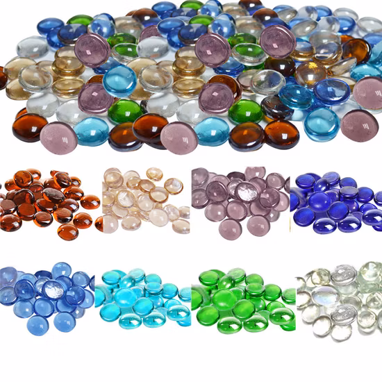 Mini Drop Wedding Garden Home Aquarium Memorial Craft Flat Glass Pebble Nuggets