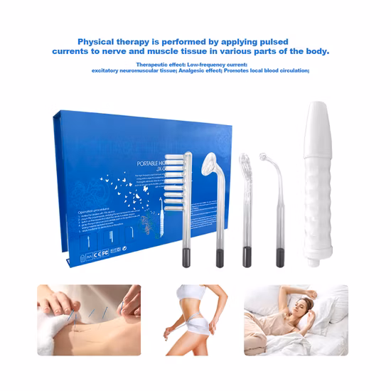 Body Massage Equipment Portable High Frequency Facial Machine Acne Wand