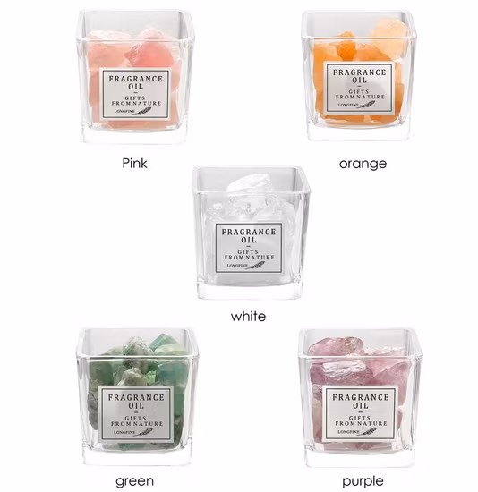 Aroma Lava Supplier Home Crystal Aromatherapy Stones Crystal Stone Fragrance Oil Diffuser Natural Crystal Stone